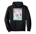 Surfing Ghost Strawberry Milk Japanese Hoodie - Novelty Apparel Unisex - T-Shirt, Sweatshirt, Hoodie