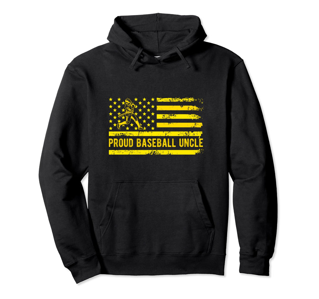 Proud Baseball Uncle Usa Team Coach Hoodie - Fun Novelty Design Unisex - T-Shirt, Sweatshirt, Hoodie