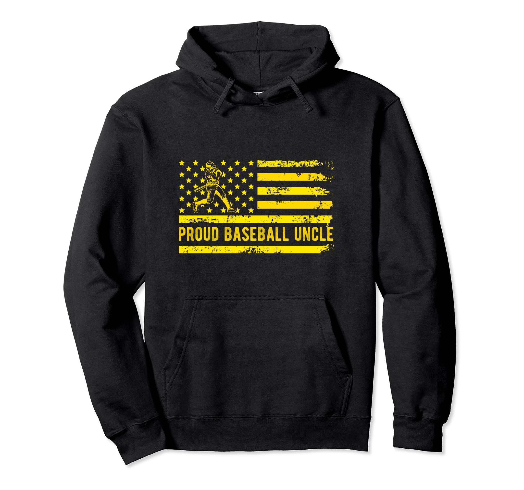 Proud Baseball Uncle Usa Team Coach Hoodie - Fun Novelty Design Unisex - T-Shirt, Sweatshirt, Hoodie