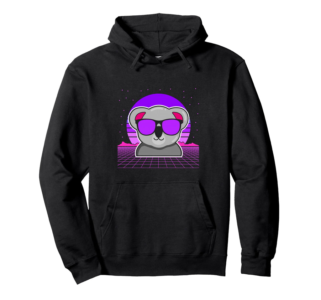 Aesthetic Vaporwave Outfits Koala Hoodie - Graphic Print Men Women - T-Shirt, Sweatshirt, Hoodie