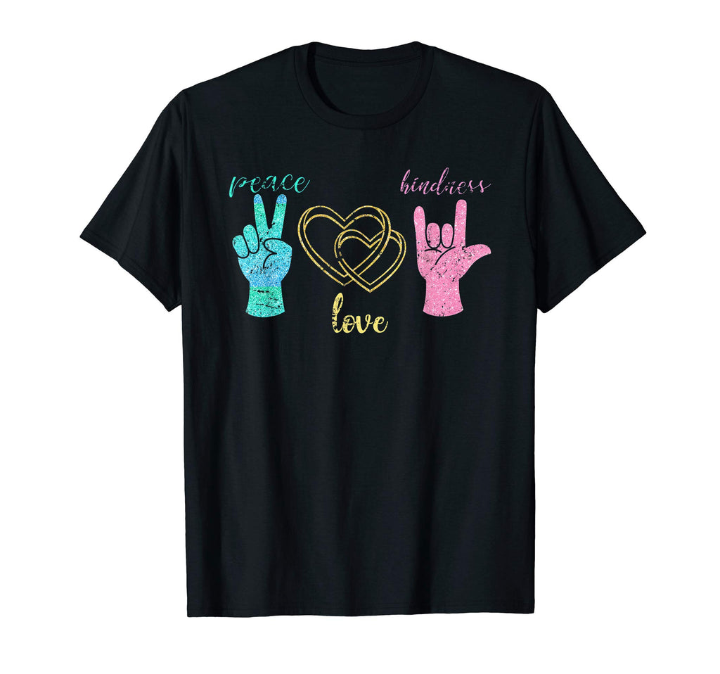 Peace Love Hippie Kindness Peace T-Shirt - Trendy Graphic Men Women - T-Shirt, Sweatshirt, Hoodie