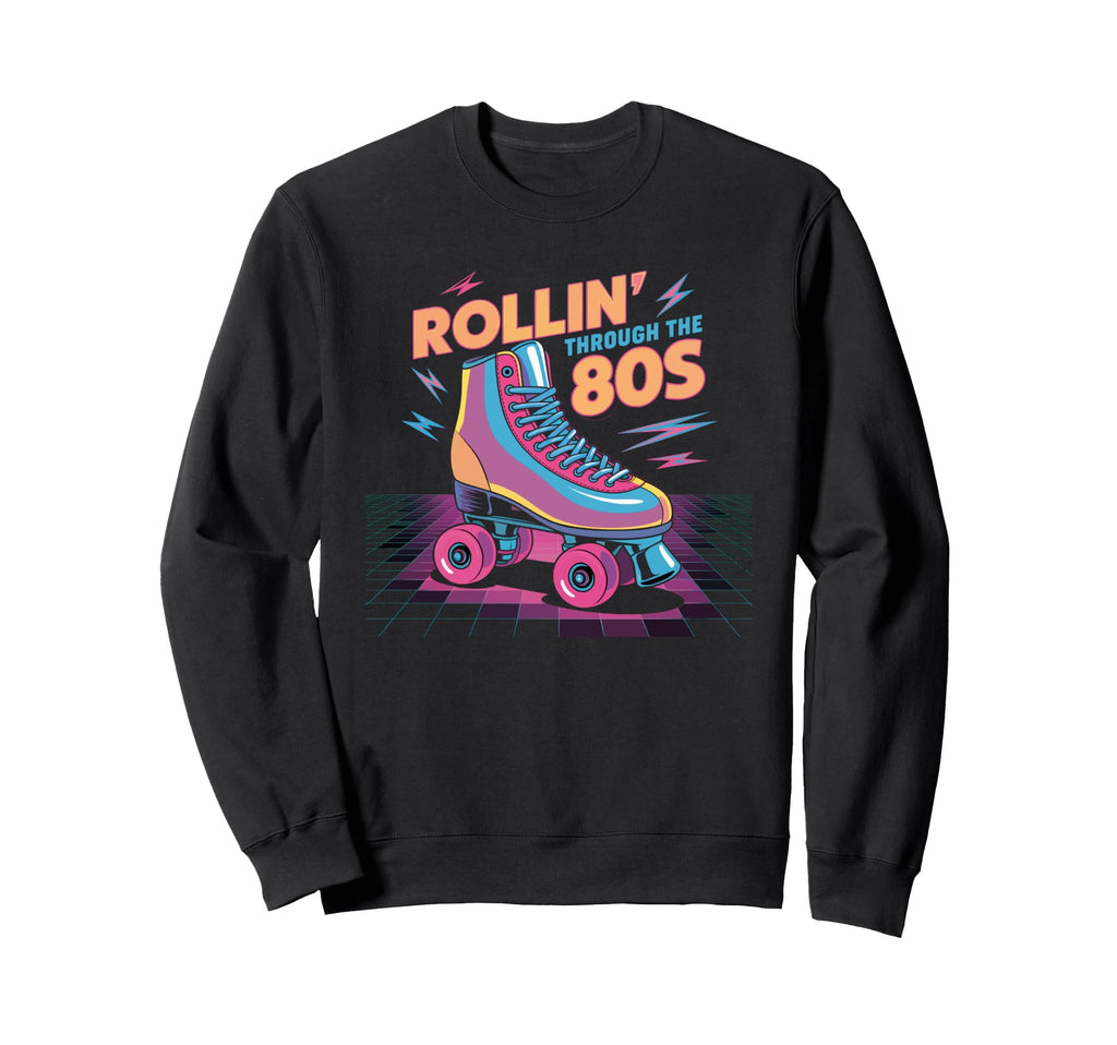 Roller Skate Roller Skating 80S Sweatshirt - Custom Art Print for Adults - T-Shirt, Sweatshirt, Hoodie