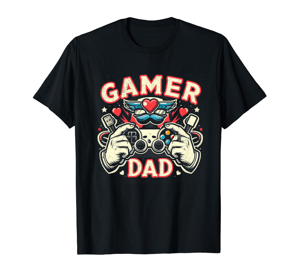 Gamer Dad Game Controller Gaming Video T-Shirt - Novelty Apparel Men Women - T-Shirt, Sweatshirt, Hoodie