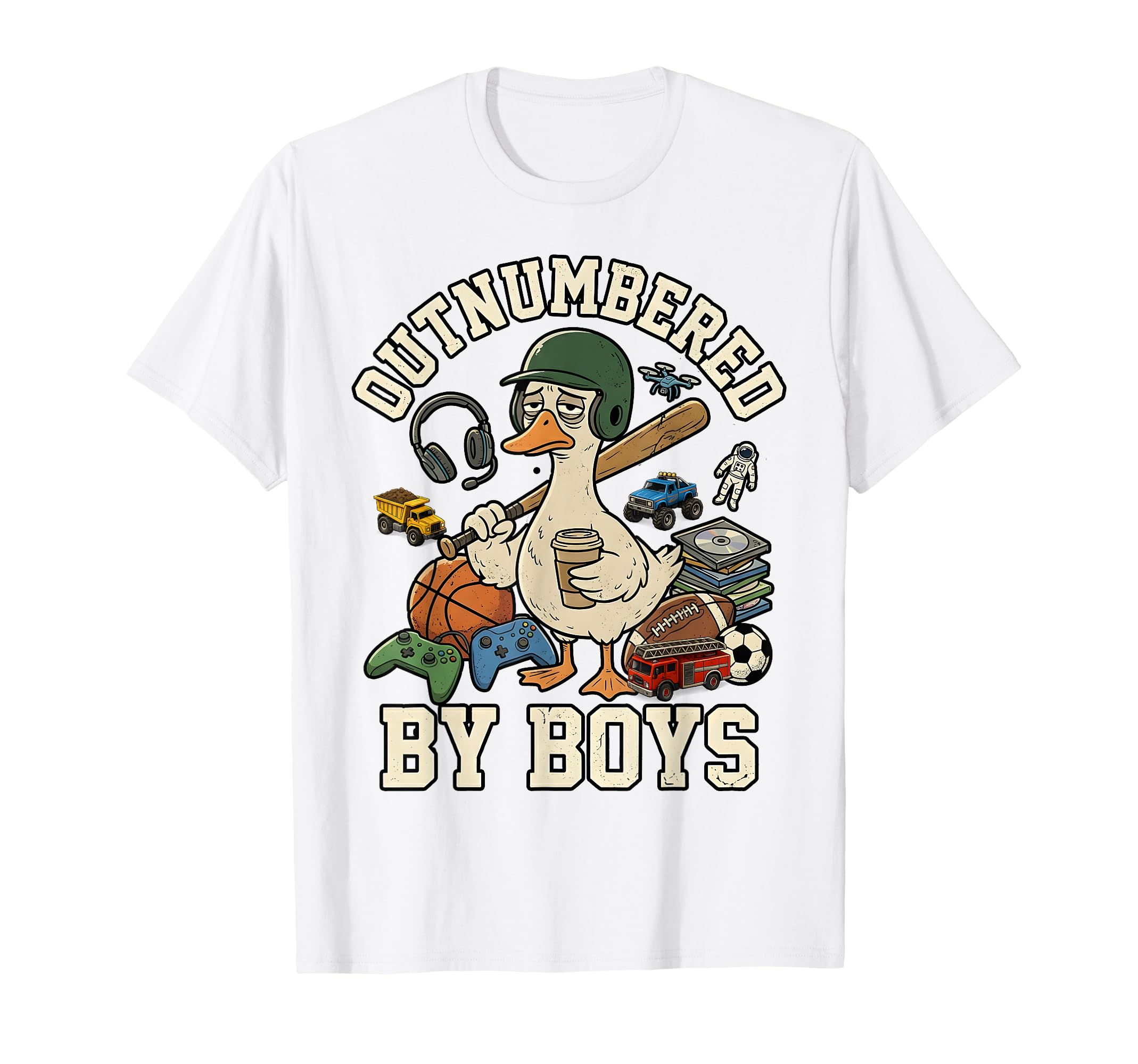Outnumbered Funny Mom Goose Mothers Day T-Shirt - Trendy Graphic Men Women - T-Shirt, Sweatshirt, Hoodie