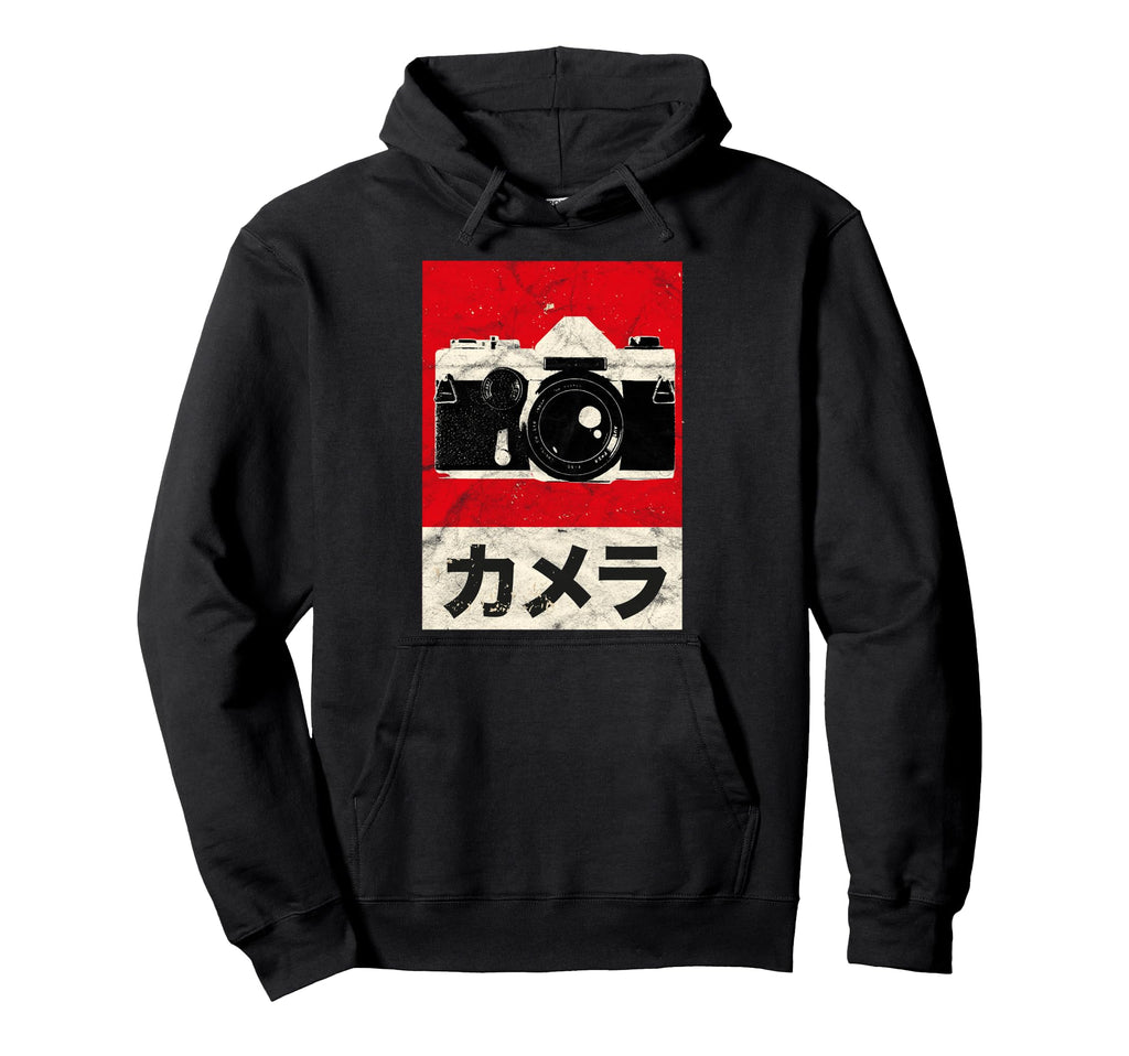 Japanese Analog Slr Camera Hoodie - Casual Everyday Wear Men Women - T-Shirt, Sweatshirt, Hoodie