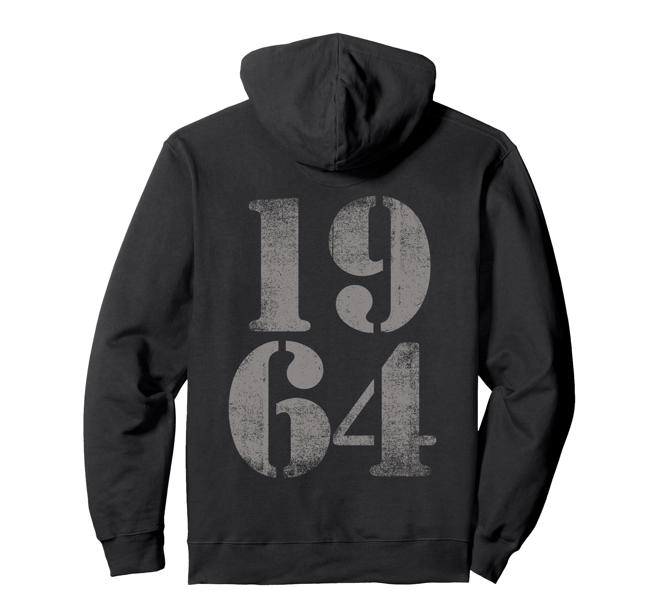 1964 Birth Year Distressed Birthday Hoodie - Trendy Graphic Unisex - T-Shirt, Sweatshirt, Hoodie