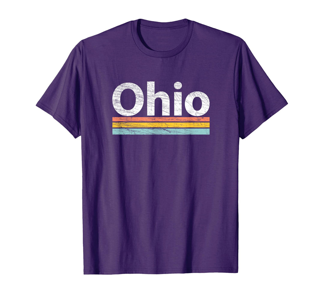 Ohio Worn Stripes T-Shirt - Minimalist Print Unisex - T-Shirt, Sweatshirt, Hoodie