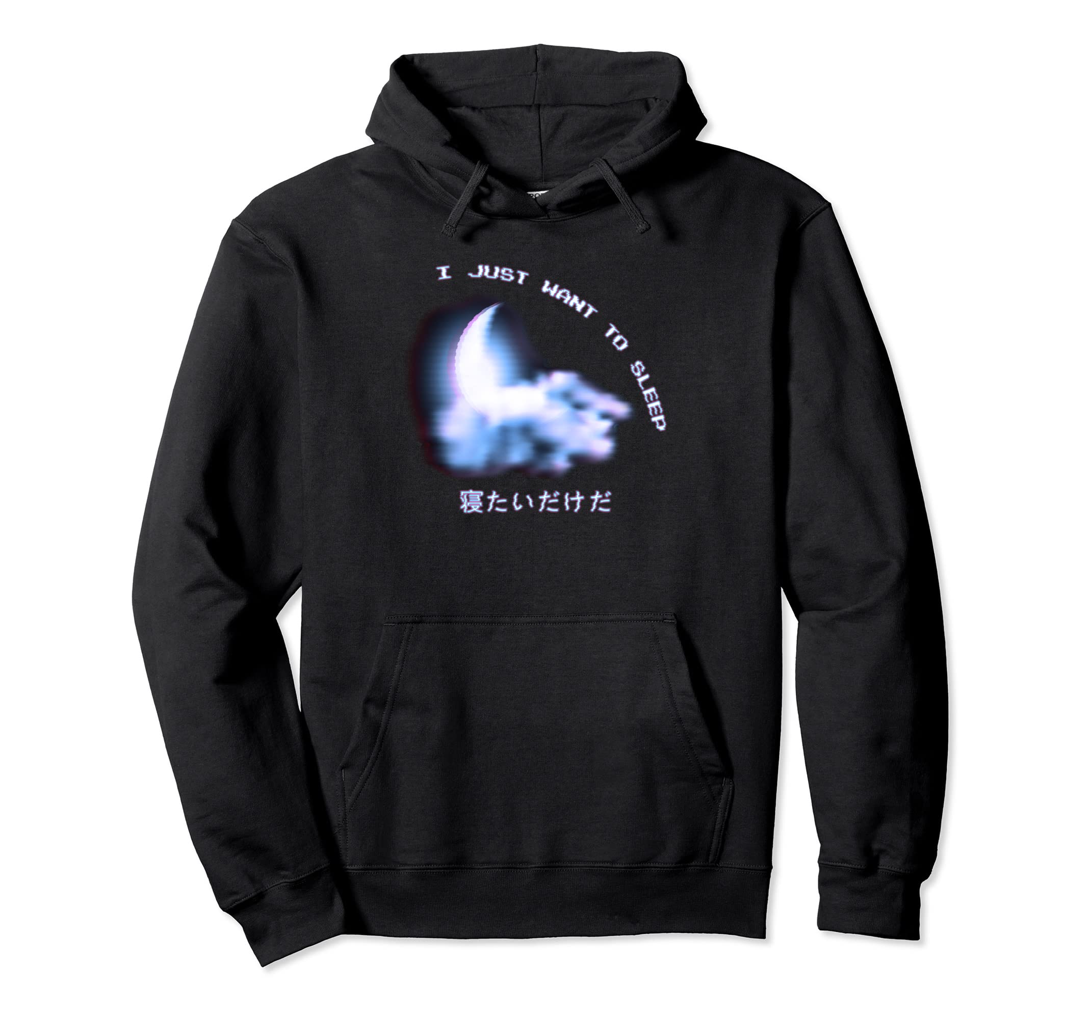 I Just Want To Sleep Vaporwave Aesthetic Hoodie - Trendy Graphic Unisex - T-Shirt, Sweatshirt, Hoodie