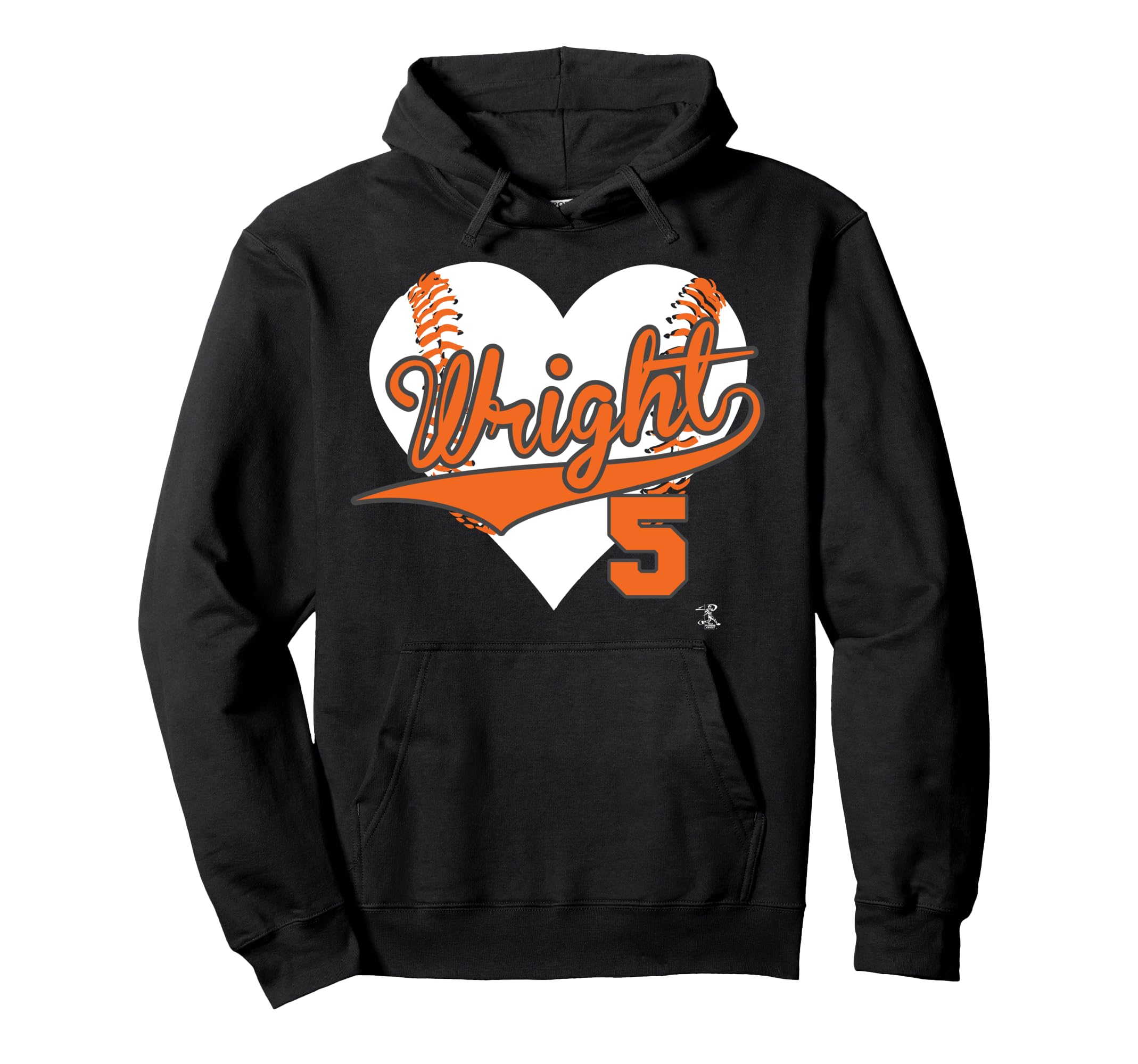 David Wright Baseball Heart Hoodie - Unique Graphic for Adults - T-Shirt, Sweatshirt, Hoodie