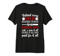 Proud Baseball Mom Baseball Player T-Shirt - Fun Novelty Design Men Women - T-Shirt, Sweatshirt, Hoodie