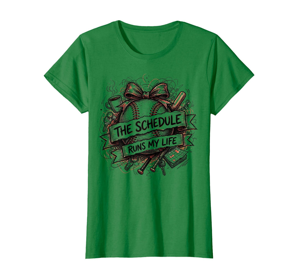 Baseball Mom Schedule Runs My Life T-Shirt - Trendy Graphic Unisex - T-Shirt, Sweatshirt, Hoodie