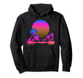 Synthwave Summer 1980S Art Palm Trees Hoodie - Novelty Apparel Men Women - T-Shirt, Sweatshirt, Hoodie