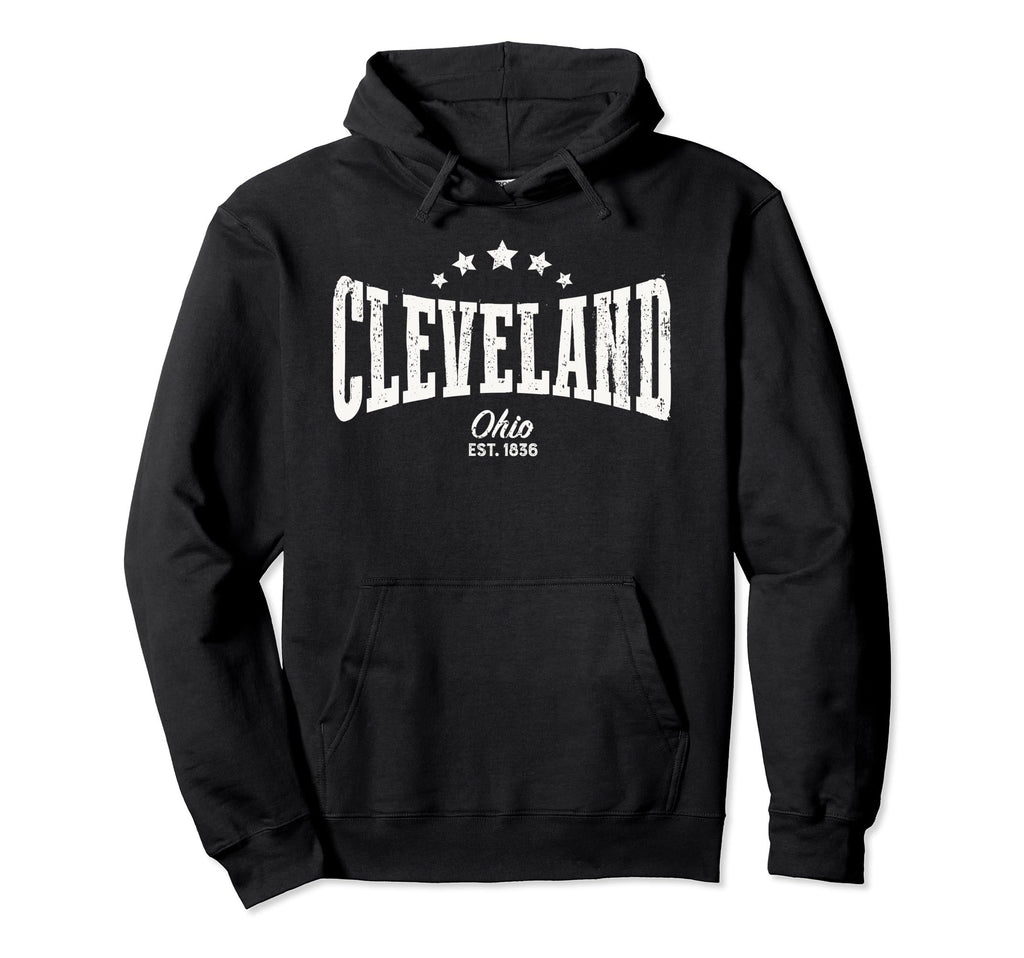 Cleveland Oh Distressed Home City Pride Hoodie - Streetwear Style Unisex - T-Shirt, Sweatshirt, Hoodie