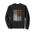 Flag Baseball Sport Baseball Sweatshirt - Fun Novelty Design for Adults - T-Shirt, Sweatshirt, Hoodie