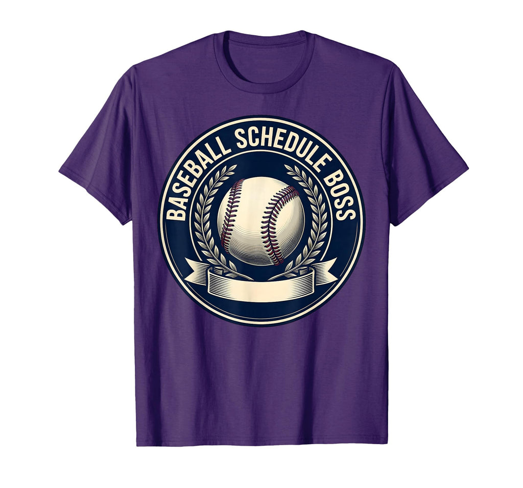 Baseball Schedule Boss Baseball Mom T-Shirt - Custom Art Print Men Women - T-Shirt, Sweatshirt, Hoodie