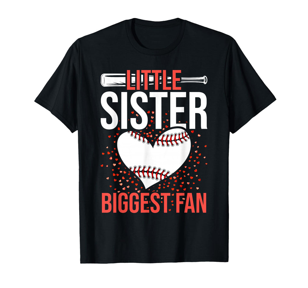 Baseball Sister Womens Little T-Shirt - Fun Novelty Design for Adults - T-Shirt, Sweatshirt, Hoodie