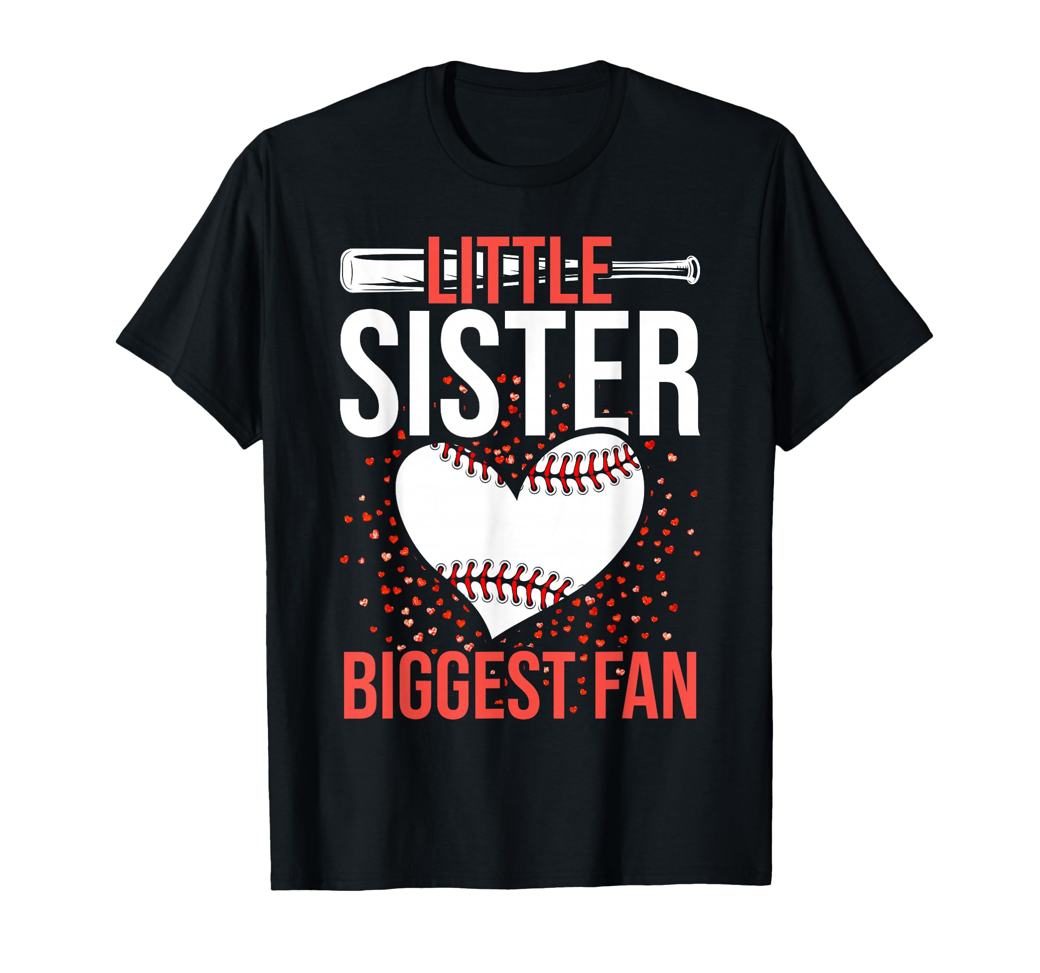 Baseball Sister Womens Little T-Shirt - Fun Novelty Design for Adults - T-Shirt, Sweatshirt, Hoodie