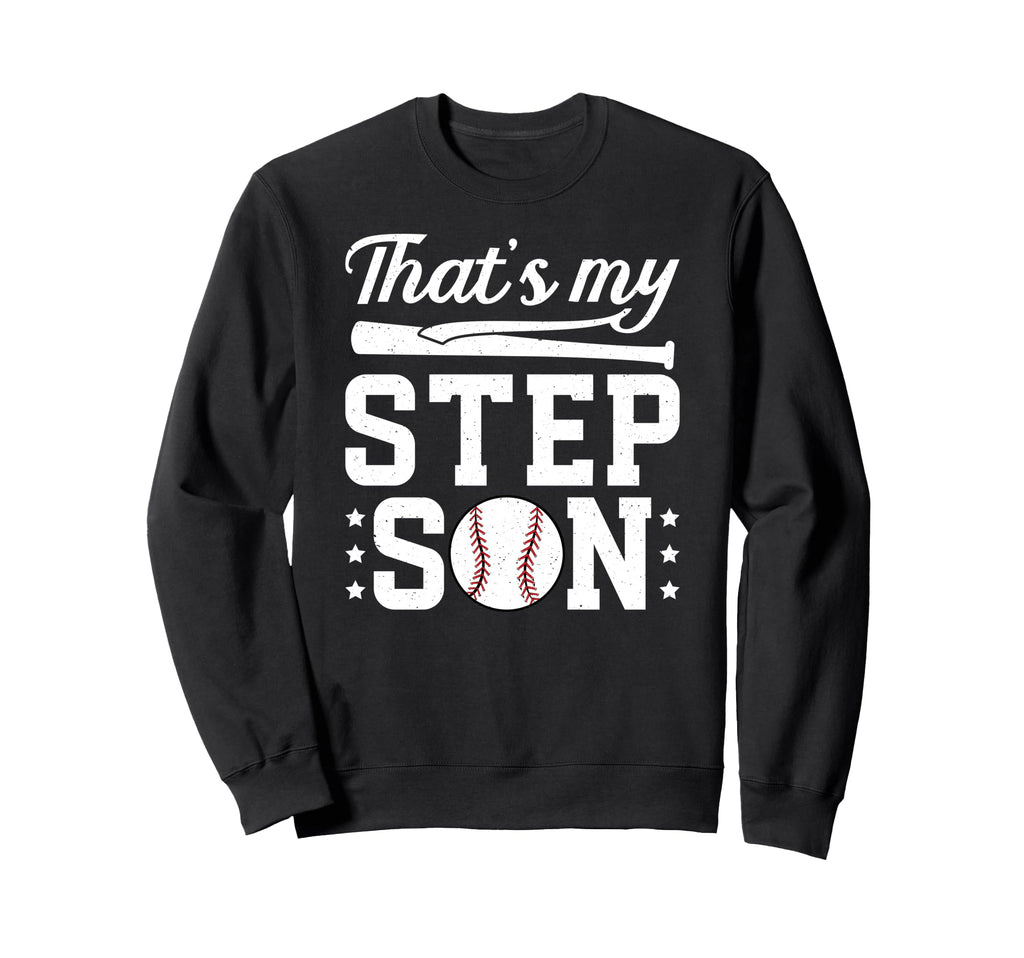 Proud Baseball Step Dad Baseball Sweatshirt - Aesthetic Graphic Men Women - T-Shirt, Sweatshirt, Hoodie