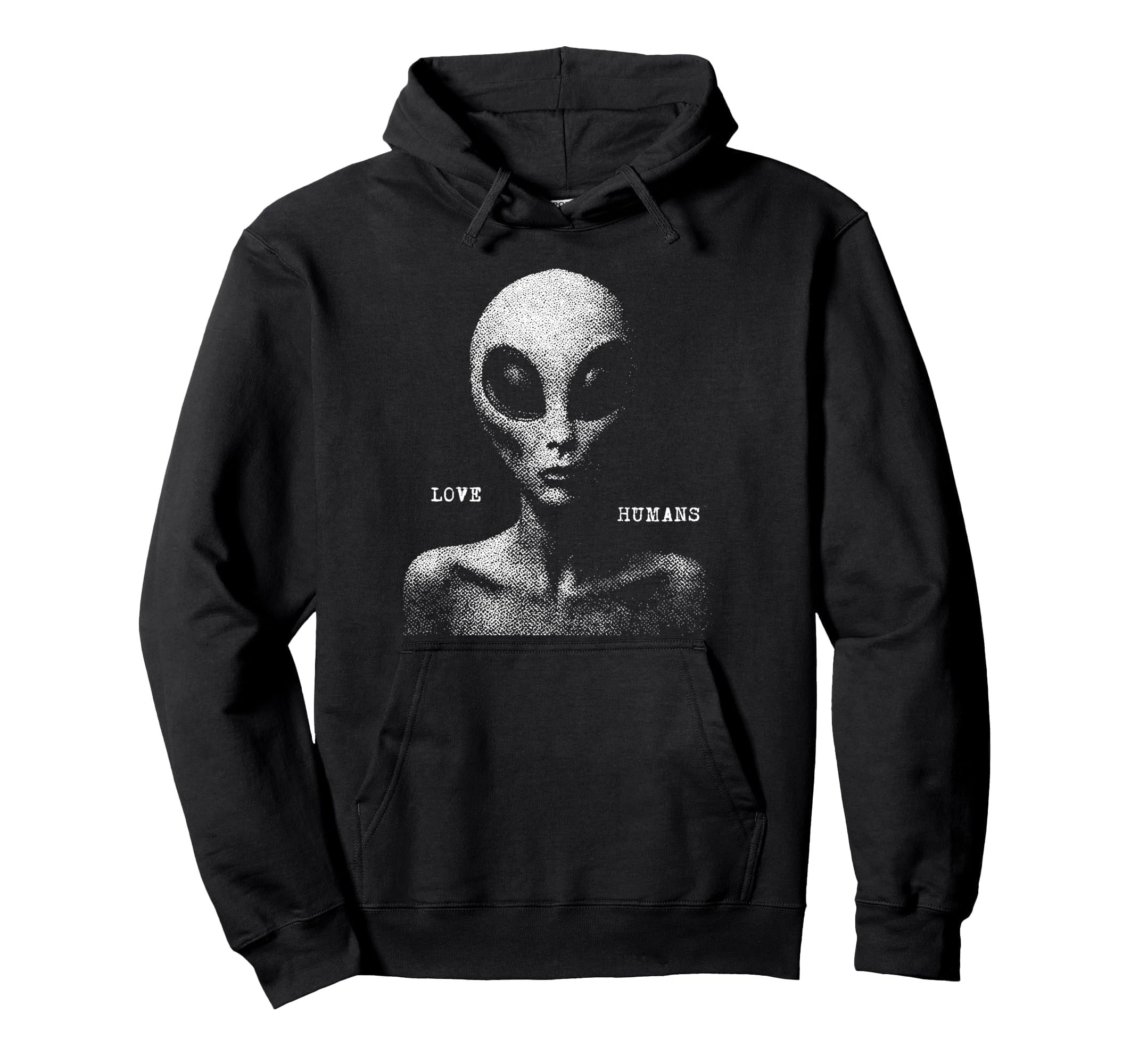 Alien Ufo Extraterrestrial 90S Hoodie - Minimalist Print for Adults - T-Shirt, Sweatshirt, Hoodie