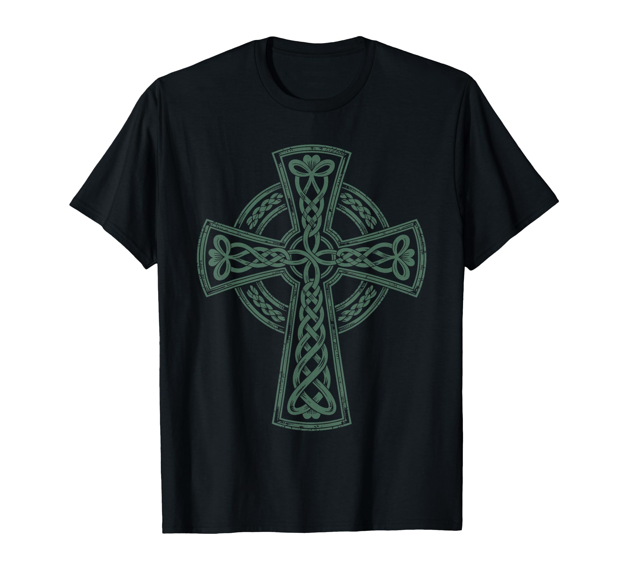Distressed Celtic Cross Saint Patricks Day T-Shirt - Trendy Graphic Unisex - T-Shirt, Sweatshirt, Hoodie