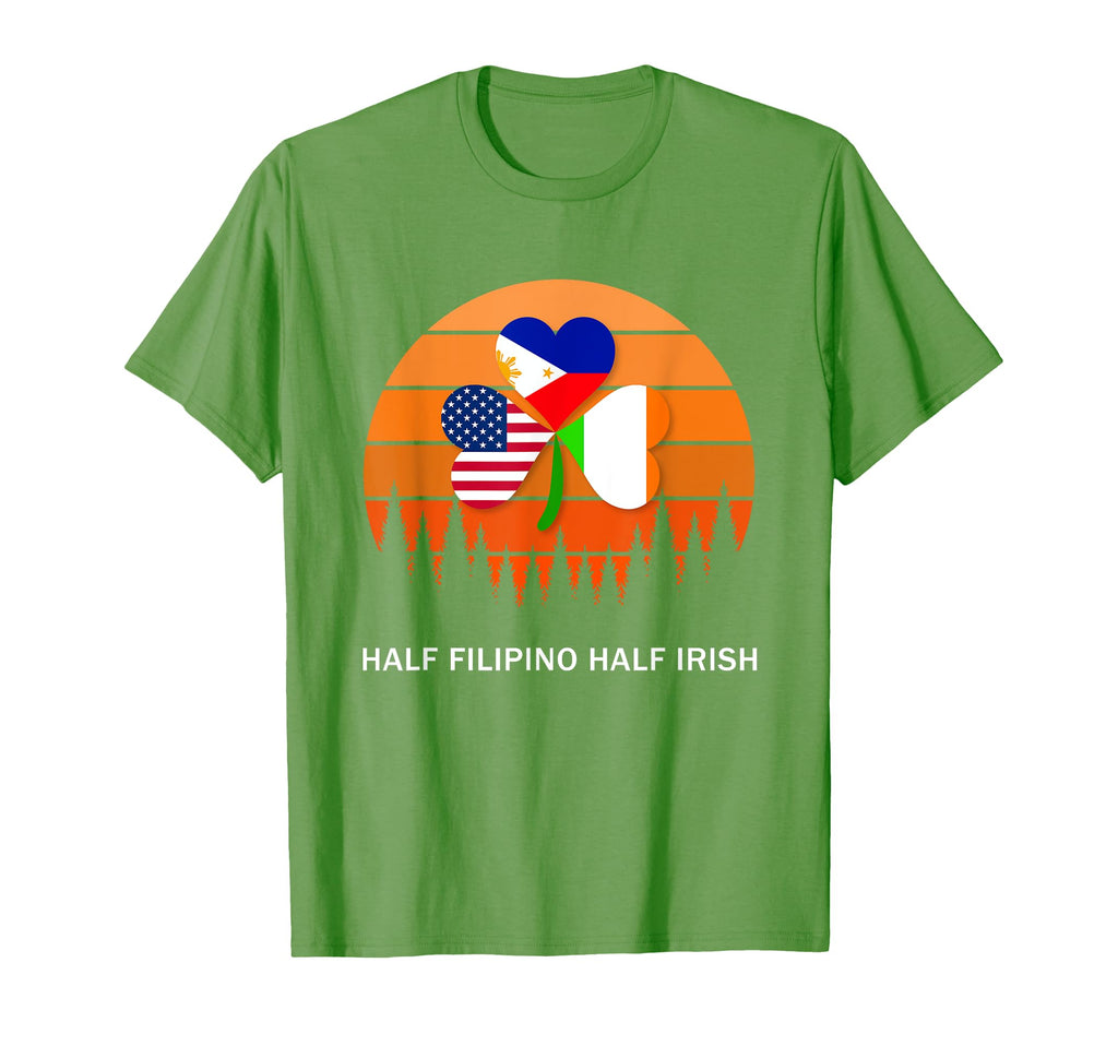 Half Filipino Half Irish St Patrick T-Shirt - Casual Everyday Wear Unisex - T-Shirt, Sweatshirt, Hoodie