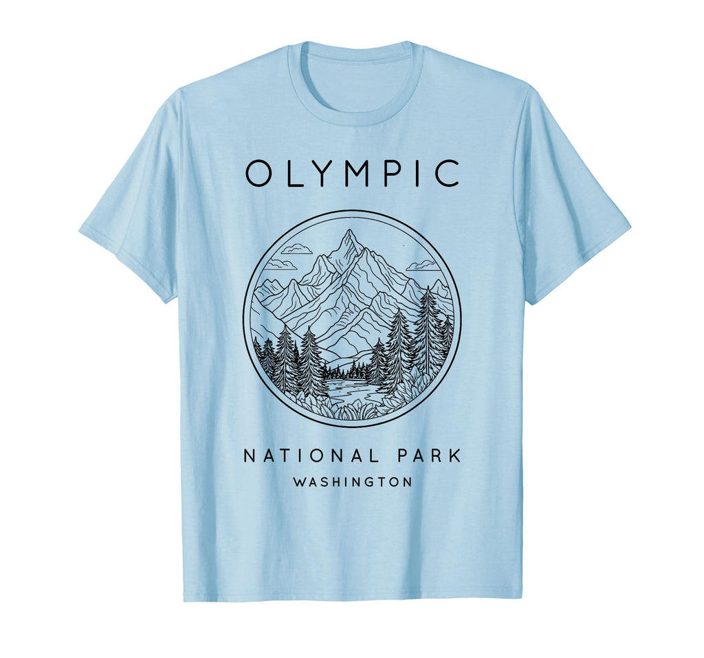 Olympic National Park Outline T-Shirt - Trendy Graphic Unisex - T-Shirt, Sweatshirt, Hoodie