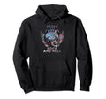 Peace Love Rock And Roll Distressed Rock Hoodie - Streetwear Style Unisex - T-Shirt, Sweatshirt, Hoodie