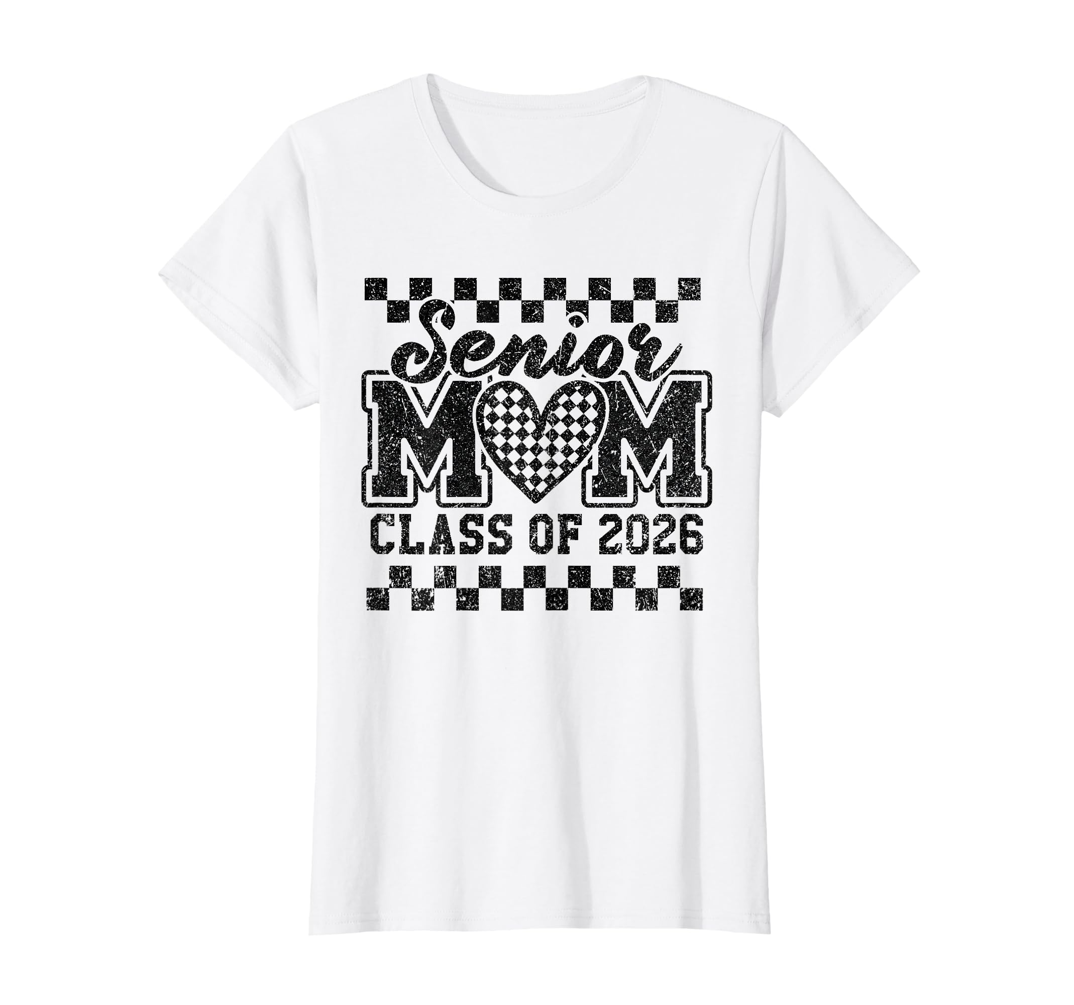 Checkered Heart Game Day Class 2026 T-Shirt - Streetwear Style Men Women - T-Shirt, Sweatshirt, Hoodie