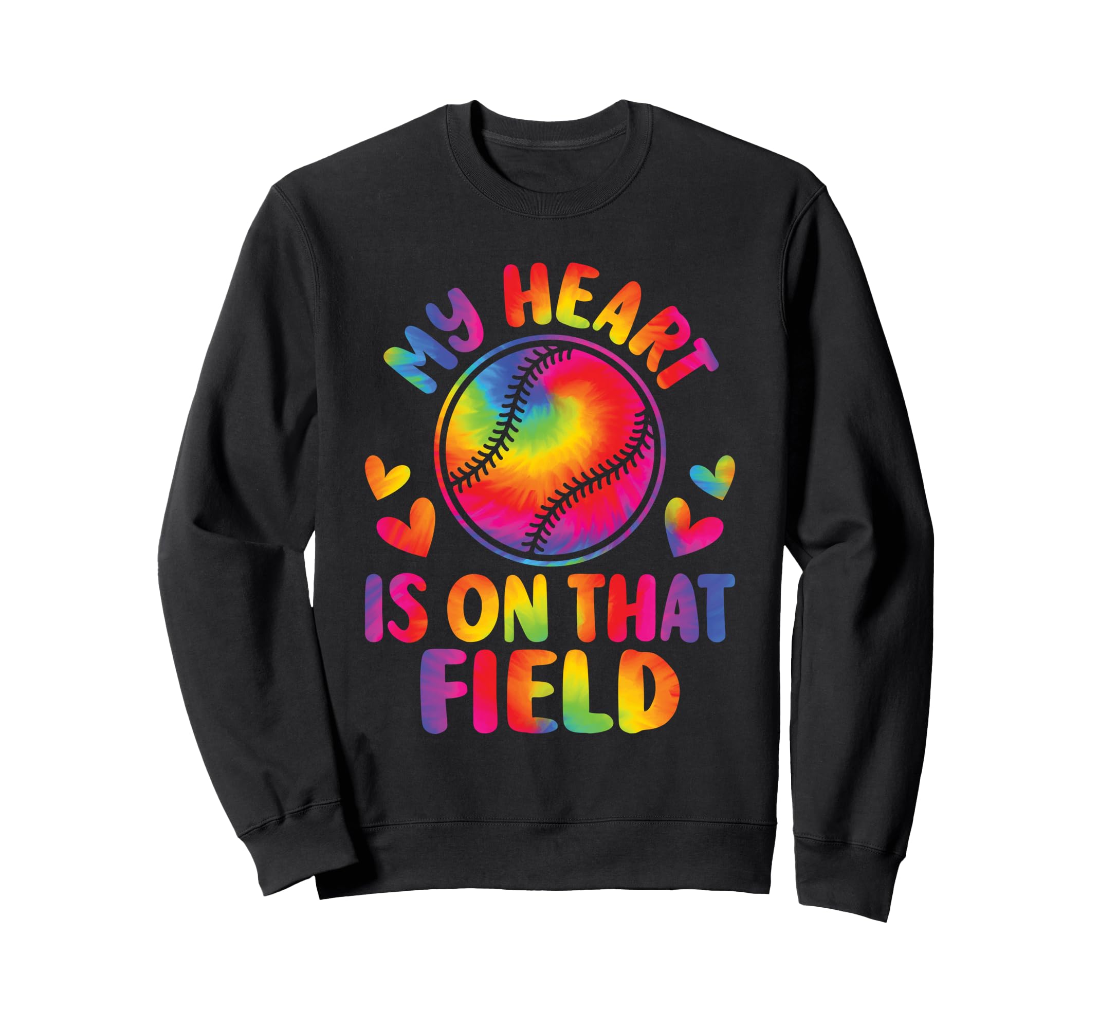 My Heart Is That Field Baseball Mom Sweatshirt - Graphic Print Unisex - T-Shirt, Sweatshirt, Hoodie