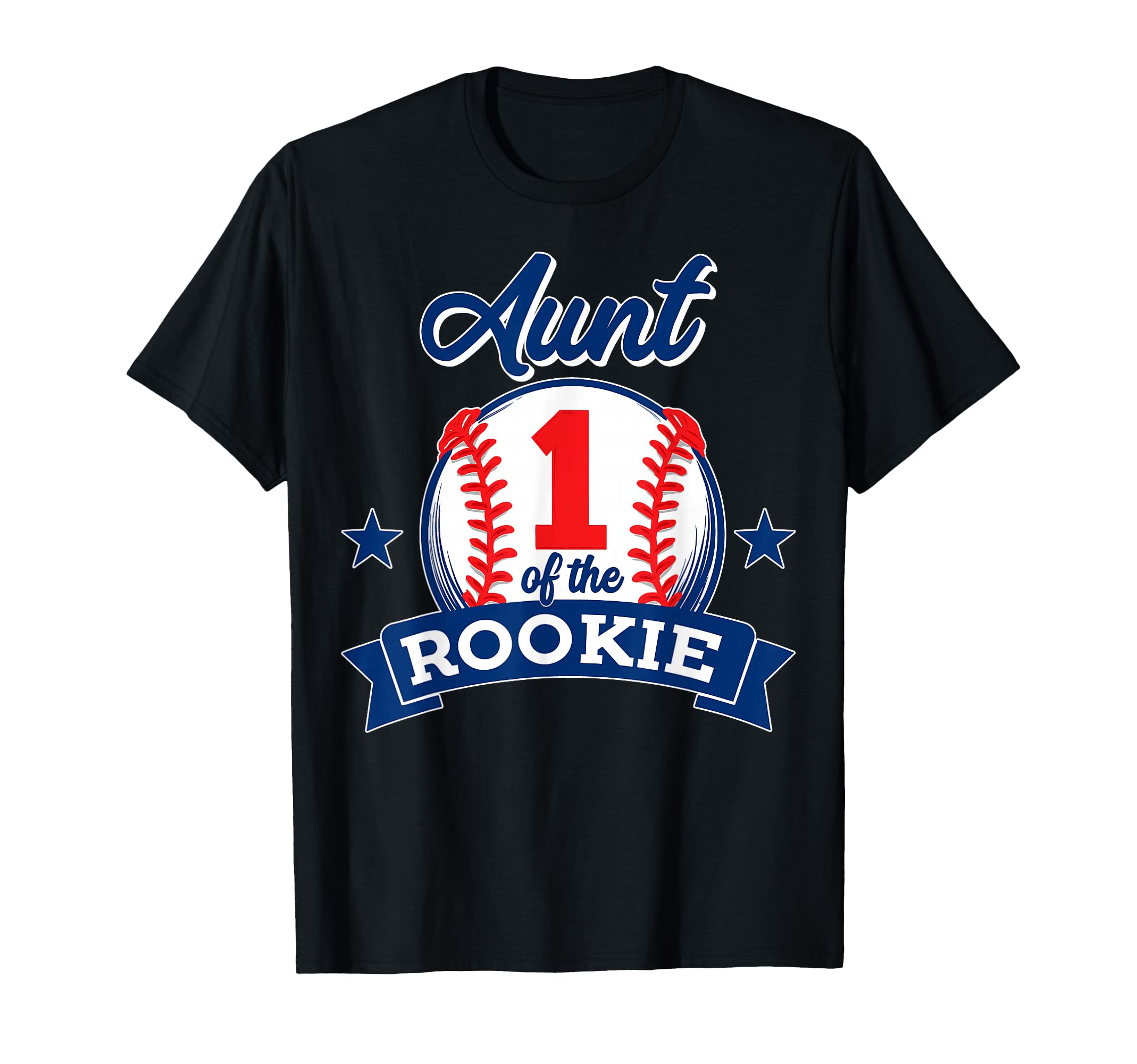 Aunt Rookie 1St Birthday Baseball Theme T-Shirt - Custom Art Print Unisex - T-Shirt, Sweatshirt, Hoodie