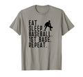 Eat Sleep 1St First Baseman Funny T-Shirt - Minimalist Print for Adults - T-Shirt, Sweatshirt, Hoodie