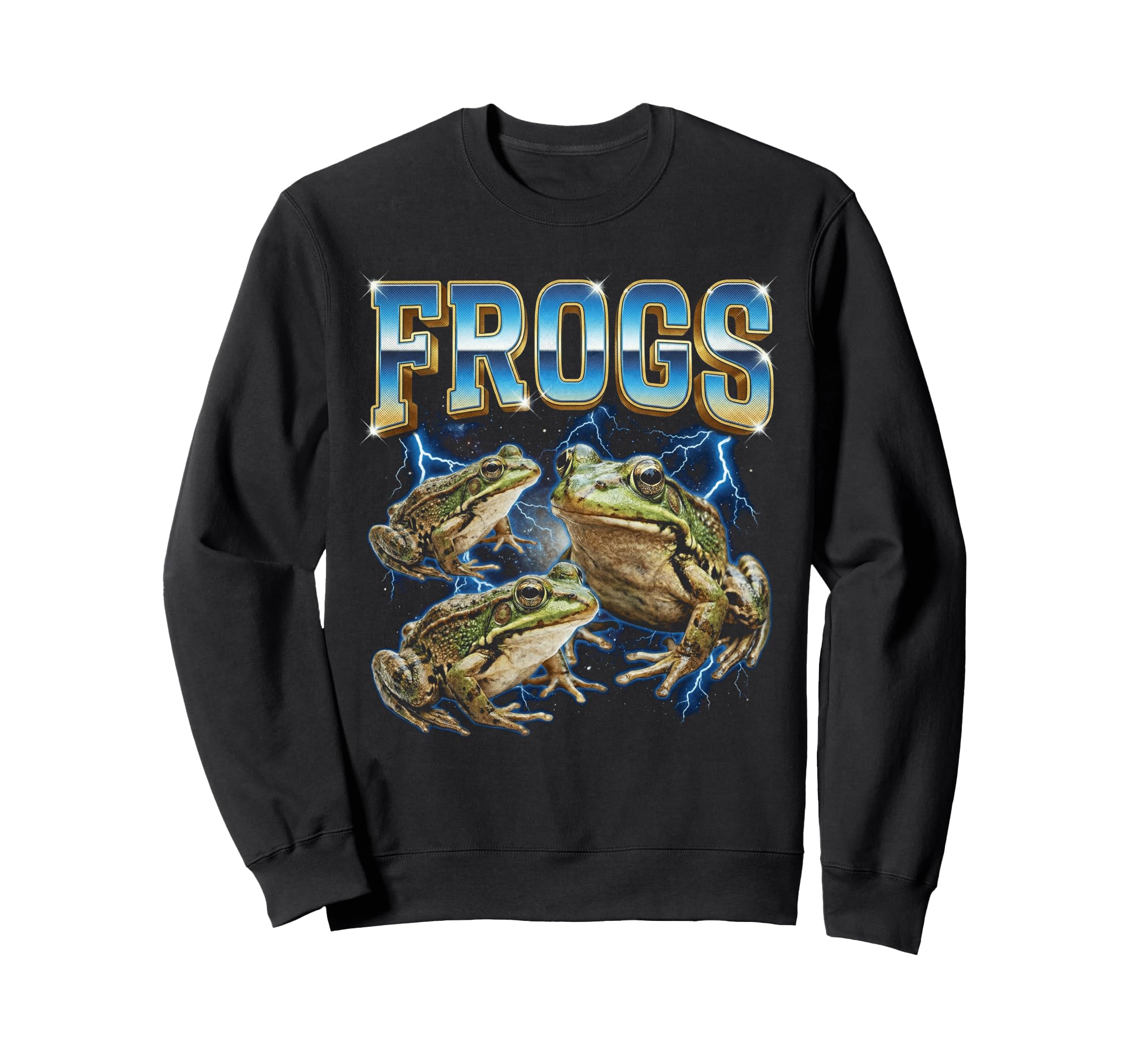 Frogs 80S Funny Amphibian Frog 90S Sweatshirt - Trendy Graphic Unisex - T-Shirt, Sweatshirt, Hoodie