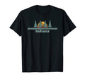 Indiana Sunset Pine Tree T-Shirt - Aesthetic Graphic for Adults - T-Shirt, Sweatshirt, Hoodie