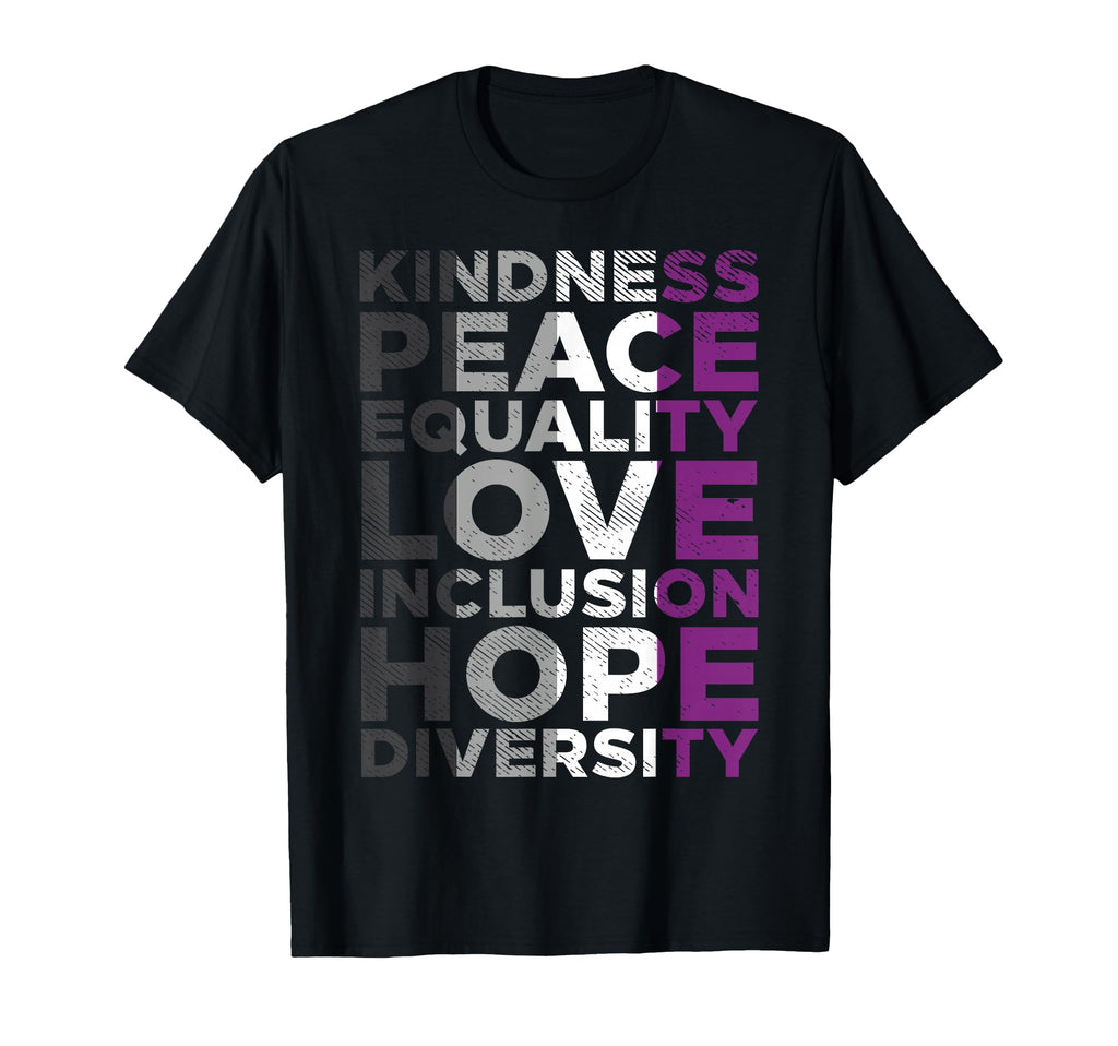 Kindness Equality Love Lgbtq Asexual T-Shirt - Unique Graphic Men Women - T-Shirt, Sweatshirt, Hoodie