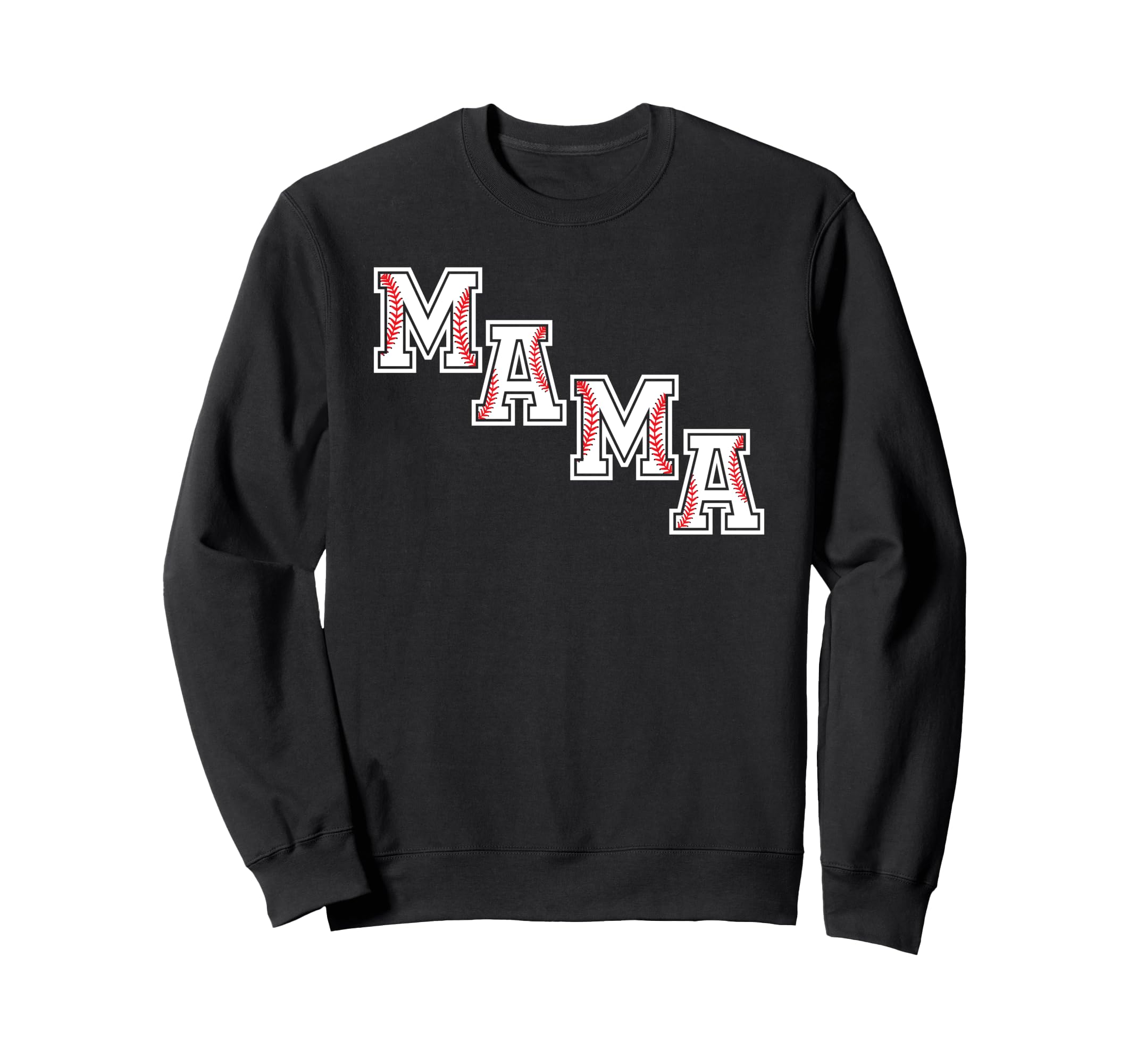 Baseball Mama Mothers Day Sweatshirt - Fun Novelty Design for Adults - T-Shirt, Sweatshirt, Hoodie