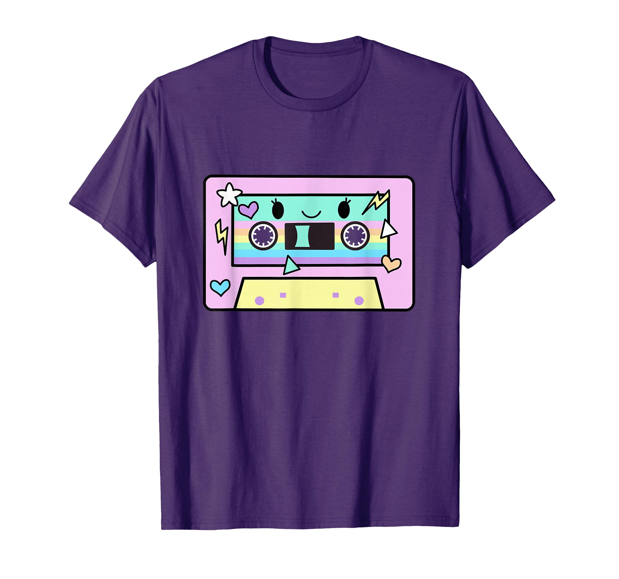 Cassette Tape Kawaii Pastel Colors 80S T-Shirt - Novelty Apparel Men Women - T-Shirt, Sweatshirt, Hoodie