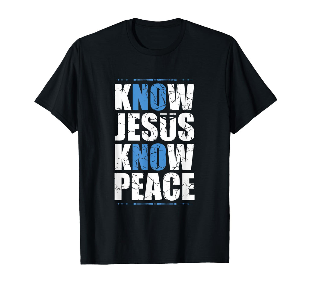 Jesus Love Bible Know Jesus Know Peace T-Shirt - Minimalist Print Unisex - T-Shirt, Sweatshirt, Hoodie