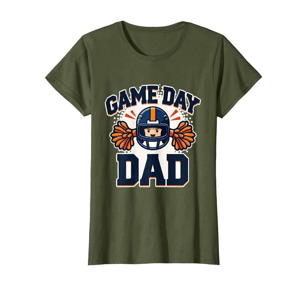 Game Day Dad Cheer Dad T-Shirt - Custom Art Print for Adults - T-Shirt, Sweatshirt, Hoodie