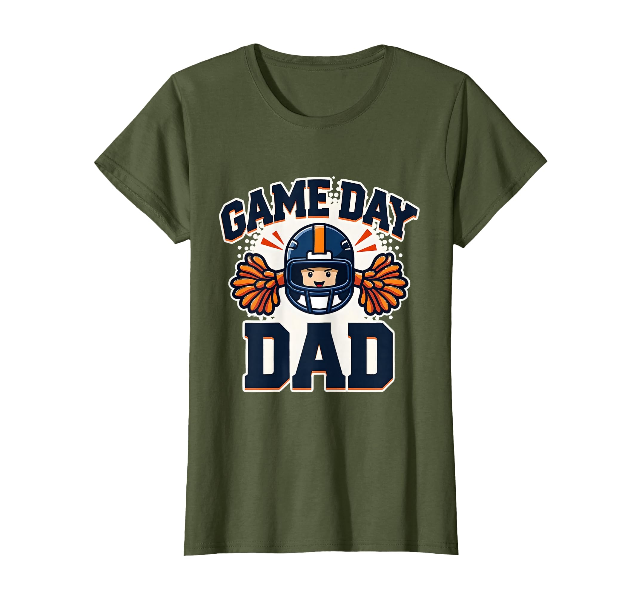 Game Day Dad Cheer Dad T-Shirt - Custom Art Print for Adults - T-Shirt, Sweatshirt, Hoodie
