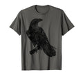 Beautiful Raven Black Crow Distressed T-Shirt - Novelty Apparel Unisex - T-Shirt, Sweatshirt, Hoodie