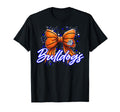 Blue Bulldogs Basketball Bow School T-Shirt - Novelty Apparel Unisex - T-Shirt, Sweatshirt, Hoodie
