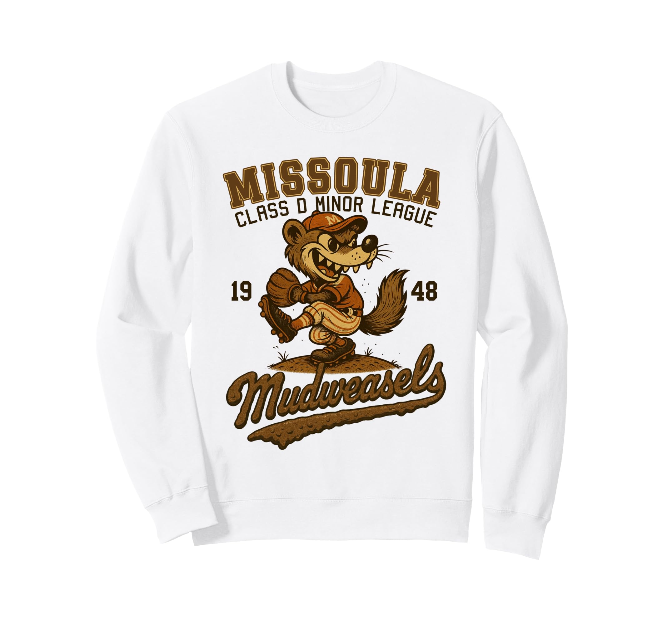 Missoula Mudweasels Minor League Sweatshirt - Aesthetic Graphic Men Women - T-Shirt, Sweatshirt, Hoodie