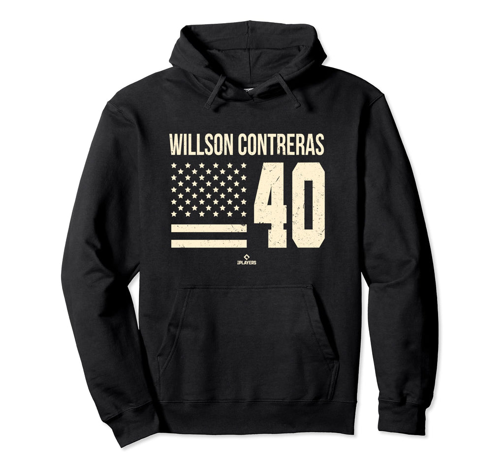 Willson Contreras Flag Mlbpa Chicago Hoodie - Streetwear Style Men Women - T-Shirt, Sweatshirt, Hoodie