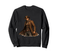 Western Outlaw Cowboy Frontier Sweatshirt - Casual Everyday Wear Unisex - T-Shirt, Sweatshirt, Hoodie