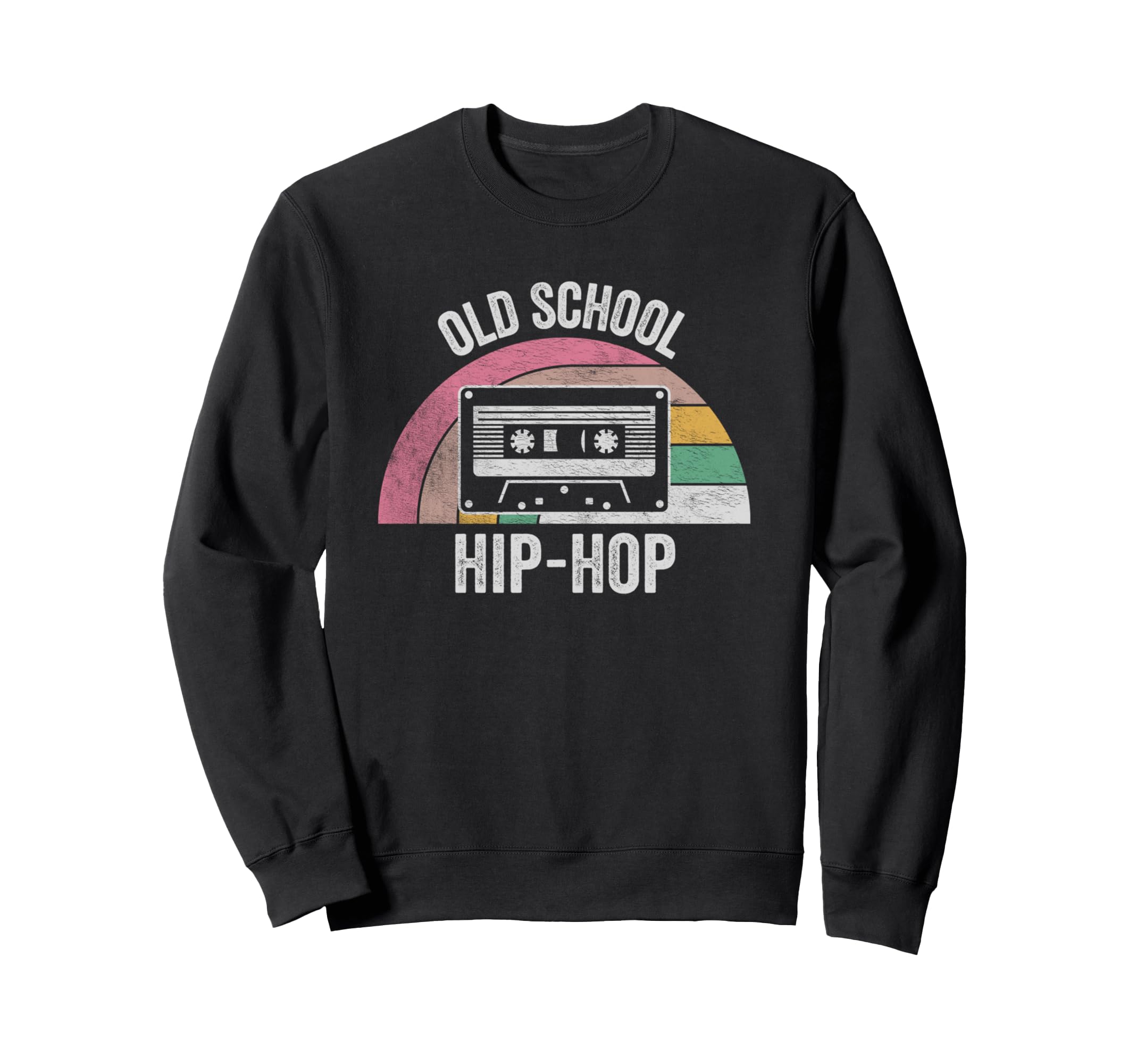 Old School Hip Hop Cassette Tape Sweatshirt - Minimalist Print for Adults - T-Shirt, Sweatshirt, Hoodie