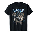 Wolf 90S Heavy Metal Wolf Animal T-Shirt - Custom Art Print Men Women - T-Shirt, Sweatshirt, Hoodie