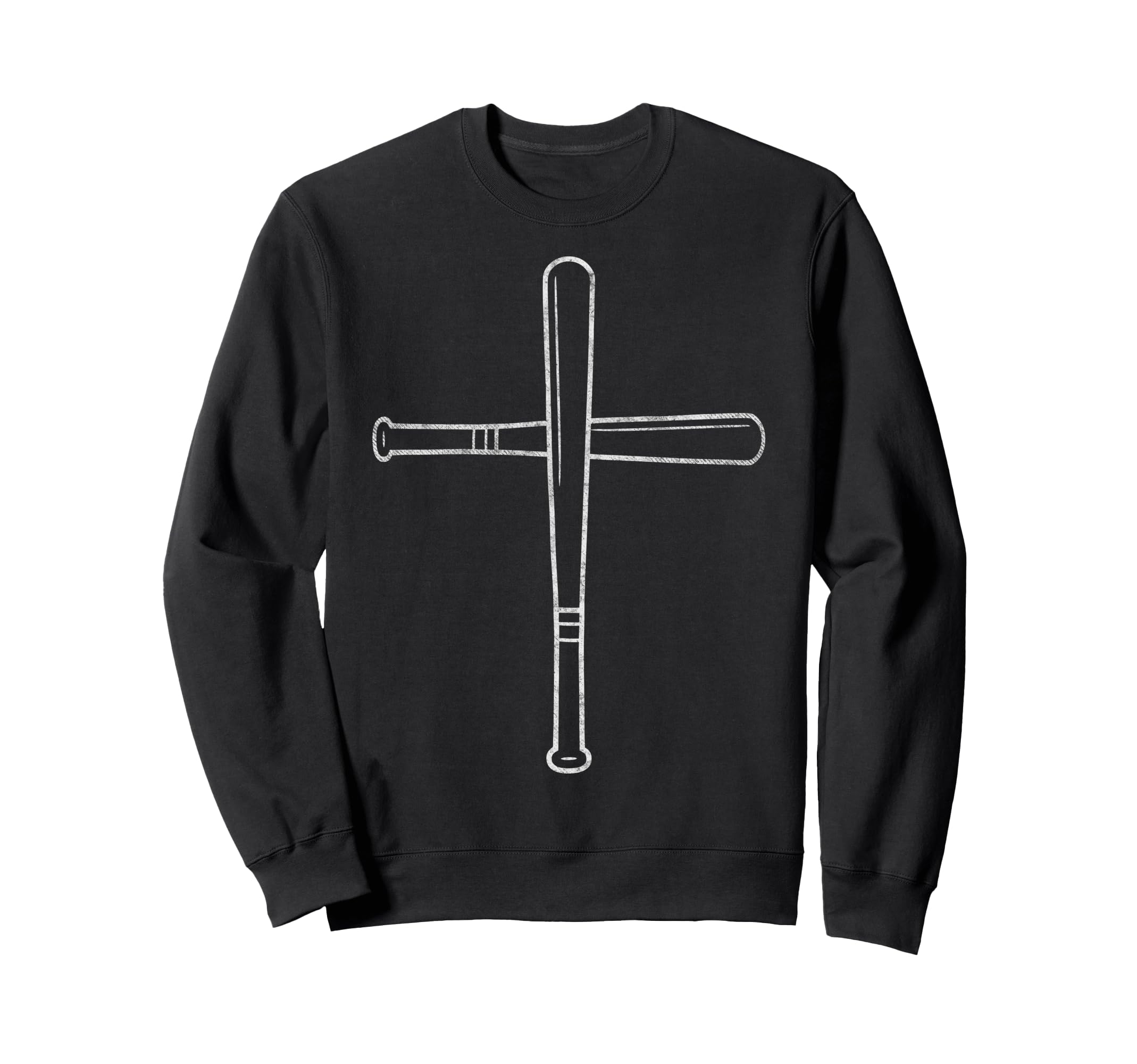 Baseball Bat Cross Christian Sweatshirt - Streetwear Style for Adults - T-Shirt, Sweatshirt, Hoodie