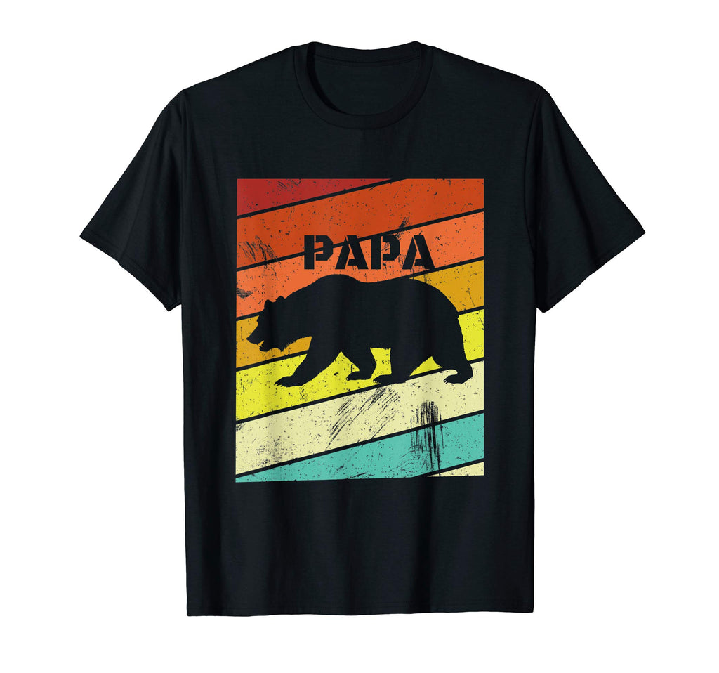 Papa Bear Sunset Daddy Grizzly T-Shirt - Fun Novelty Design Unisex - T-Shirt, Sweatshirt, Hoodie