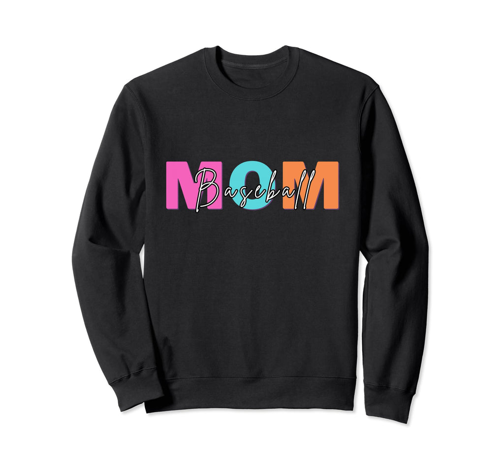 Baseball Mom Mother Gift Sweatshirt - Aesthetic Graphic for Adults - T-Shirt, Sweatshirt, Hoodie