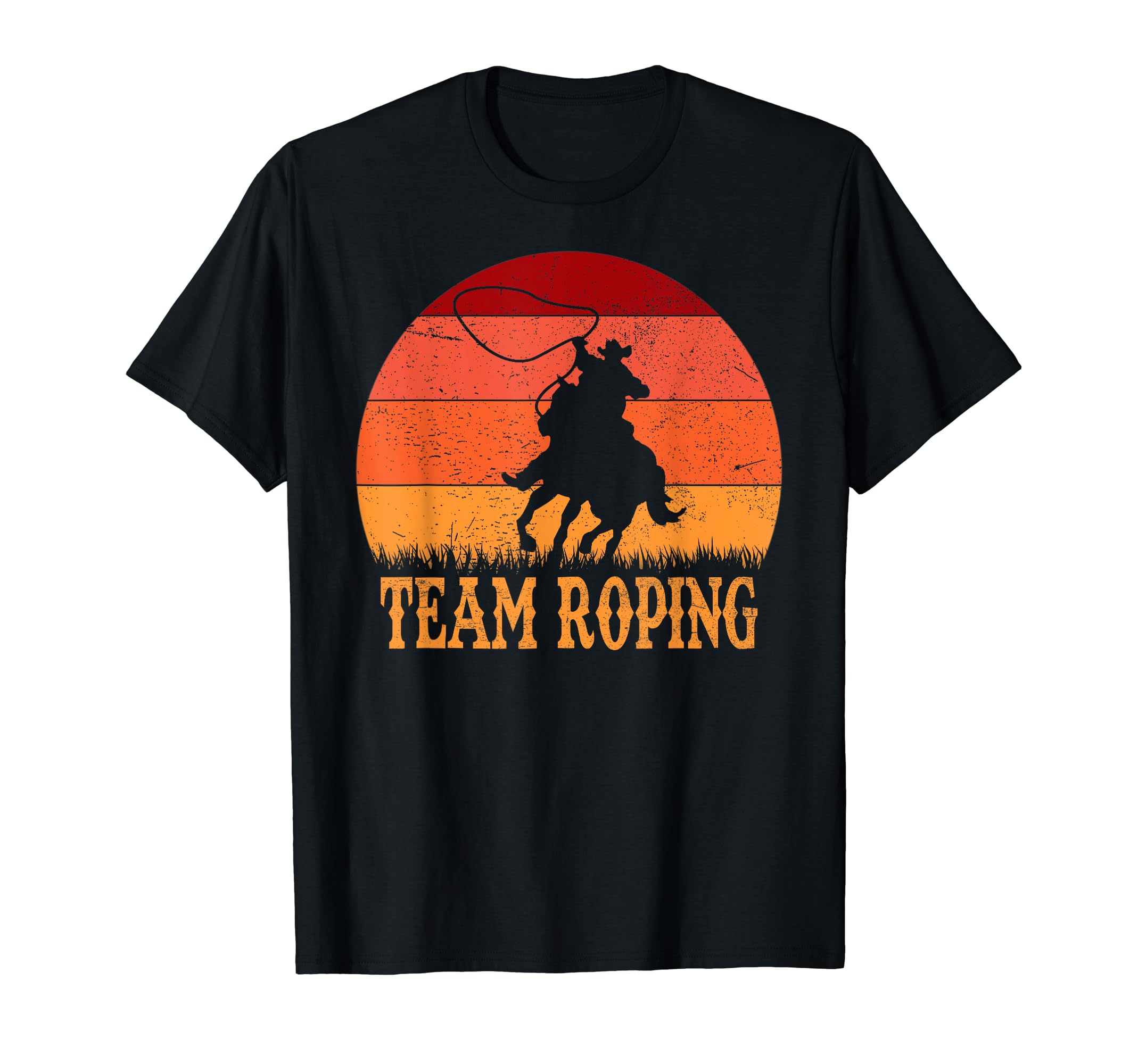 Team Roping Cowboy Heading And Heeling T-Shirt - Unique Graphic for Adults - T-Shirt, Sweatshirt, Hoodie